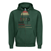 Sports Green Vintage May 1970 Zipper Hoodie - Bettercallsaul
