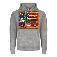 Cloud Rock christmas truck with american flag Vintage Hoodie - Jasminsmagicworld