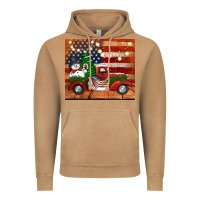Vintage Camel christmas truck with american flag Vintage Hoodie - Jasminsmagicworld