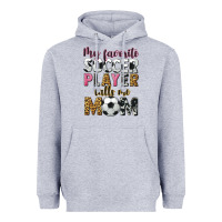 Heather Grey my favorite soccer player calls me mom Heavyweight Hoodie - CowGirlArtShop