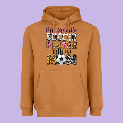 My Favorite Soccer Player Calls Me Mom Heavyweight Hoodie Designed By Cowgirlartshop