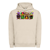 Pigment French Oak mardi gras afro gnomies Urban Hoodie - FaDigitalArtStudio