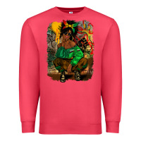 Cardinal juneteenth black woman fashion girl Premium Sweatshirt - CowGirlArtShop