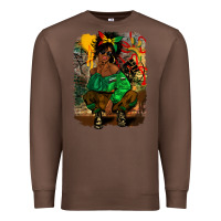 Chestnut juneteenth black woman fashion girl Premium Sweatshirt - CowGirlArtShop