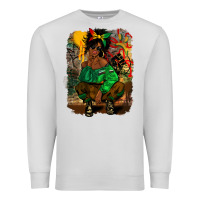Dove Grey juneteenth black woman fashion girl Premium Sweatshirt - CowGirlArtShop