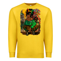 Lemon juneteenth black woman fashion girl Premium Sweatshirt - CowGirlArtShop