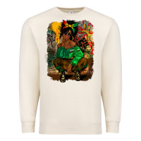 Sandshell juneteenth black woman fashion girl Premium Sweatshirt - CowGirlArtShop