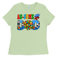 Matcha ausome autism dad Ladies Tee - AdoDesignShop