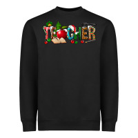 Black christmas teacher Heavyweight Sweatshirt - NancyCooperArtShop