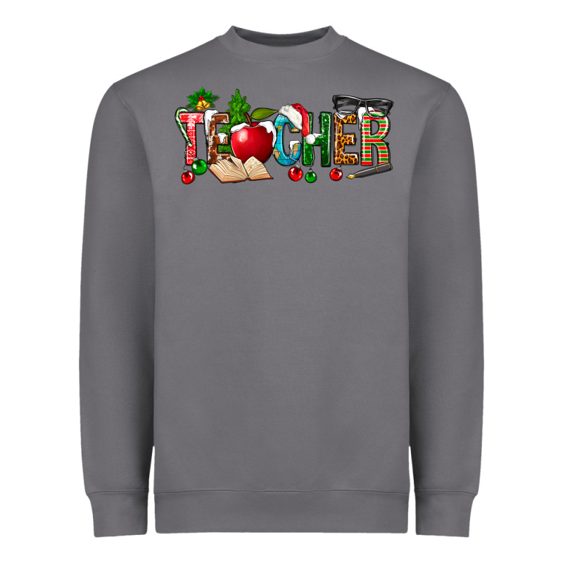 Christmas Teacher Heavyweight Sweatshirt by NancyCooperArtShop | Teevron