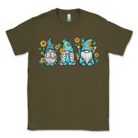 Army Green sunflower gnomes Classic Tee - MaliasSmallBusiness