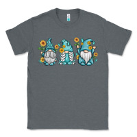Charcoal Heather sunflower gnomes Classic Tee - MaliasSmallBusiness