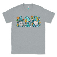 Heather Grey sunflower gnomes Classic Tee - MaliasSmallBusiness
