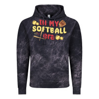 Cloud Black in my softball era Vintage Hoodie - MaliasSmallBusiness