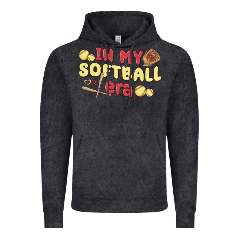 In My Softball Era Vintage Hoodie by MaliasSmallBusiness | Teevron