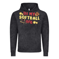 Vintage Black in my softball era Vintage Hoodie - MaliasSmallBusiness