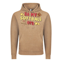 Vintage Coffee in my softball era Vintage Hoodie - MaliasSmallBusiness