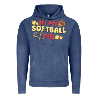 Vintage Denim in my softball era Vintage Hoodie - MaliasSmallBusiness
