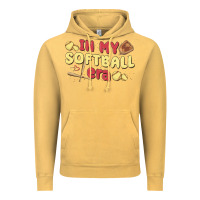 Vintage Mustard in my softball era Vintage Hoodie - MaliasSmallBusiness