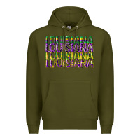 Army Green louisiana mardi gras Premium Hoodie - CowGirlArtShop