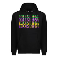 Black louisiana mardi gras Premium Hoodie - CowGirlArtShop