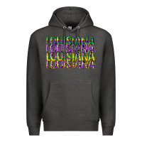 Charcoal Heather louisiana mardi gras Premium Hoodie - CowGirlArtShop