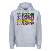 Heather Grey louisiana mardi gras Premium Hoodie - CowGirlArtShop