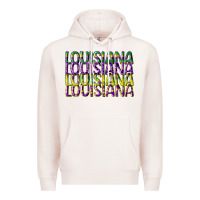 Pale Pink louisiana mardi gras Premium Hoodie - CowGirlArtShop