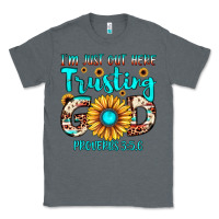 Charcoal Heather i m just out here trusting god proverbs 3 5,6 Classic Tee - JahusDesignShop