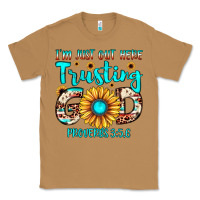Toasted Coconut i m just out here trusting god proverbs 3 5,6 Classic Tee - JahusDesignShop
