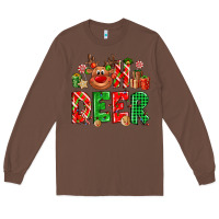 Chestnut Oh deer Reindeer Long Sleeve Tee - NancyCooperArtShop