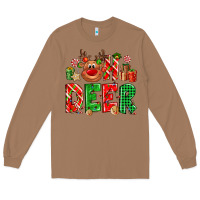 Toasted Coconut Oh deer Reindeer Long Sleeve Tee - NancyCooperArtShop