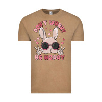 Vintage Coffee don't worry be hoppy Vintage Tee - MaliasSmallBusiness