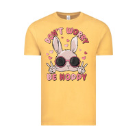 Vintage Mustard don't worry be hoppy Vintage Tee - MaliasSmallBusiness
