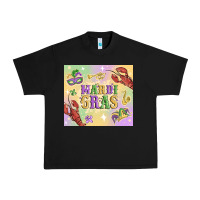 Black mardi gras Urban Heavy Tee - MaliasSmallBusiness