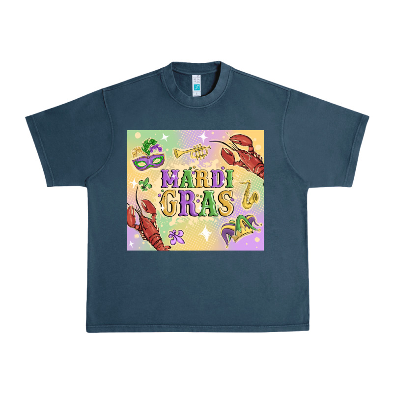 Mardi Gras Urban Heavy Tee by MaliasSmallBusiness | Teevron