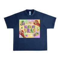 Navy mardi gras Urban Heavy Tee - MaliasSmallBusiness