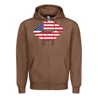 Chestnut American lip Zipper Hoodie - Bettercallsaul