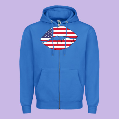 American Lip Zipper Hoodie Designed By Bettercallsaul