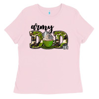 Bubblegum Pink army dad Ladies Tee - AdoDesignShop