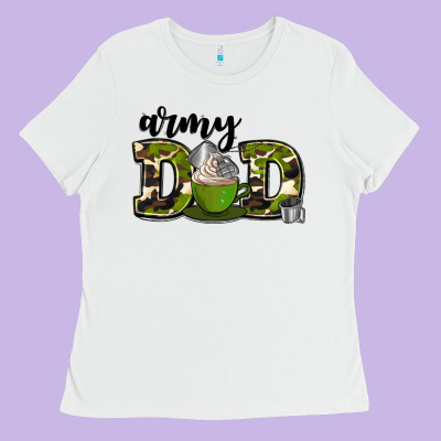 Army Dad Ladies Tee Designed By Adodesignshop