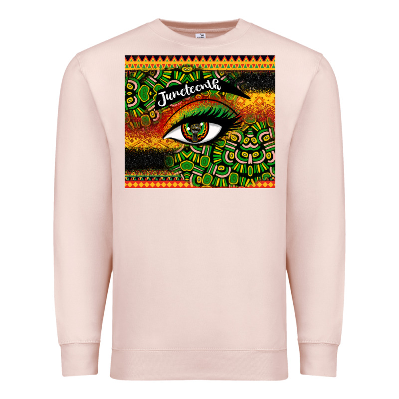 Juneteenth Eyelash Premium Sweatshirt by CowGirlArtShop | Teevron