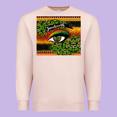 Juneteenth Eyelash Premium Sweatshirt Designed By Cowgirlartshop