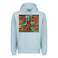 Blue Mist turkey Premium Hoodie - JahusDesignShop