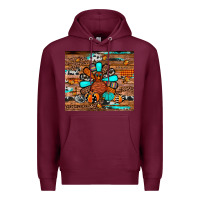 Burgundy turkey Premium Hoodie - JahusDesignShop