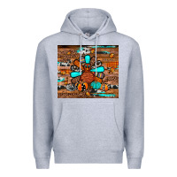 Heather Grey turkey Premium Hoodie - JahusDesignShop