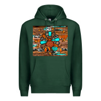 Sports Green turkey Premium Hoodie - JahusDesignShop