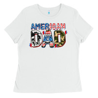 White American dad Ladies Tee - AdoDesignShop