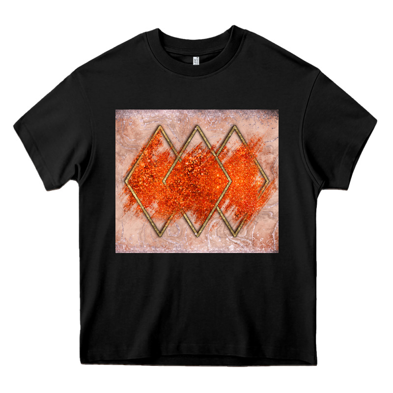 Orange Glitter Heavy Core Tee by JahusDesignShop | Teevron