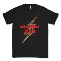 Black homeschool mom lightning bolt Classic Tee - MaliasSmallBusiness